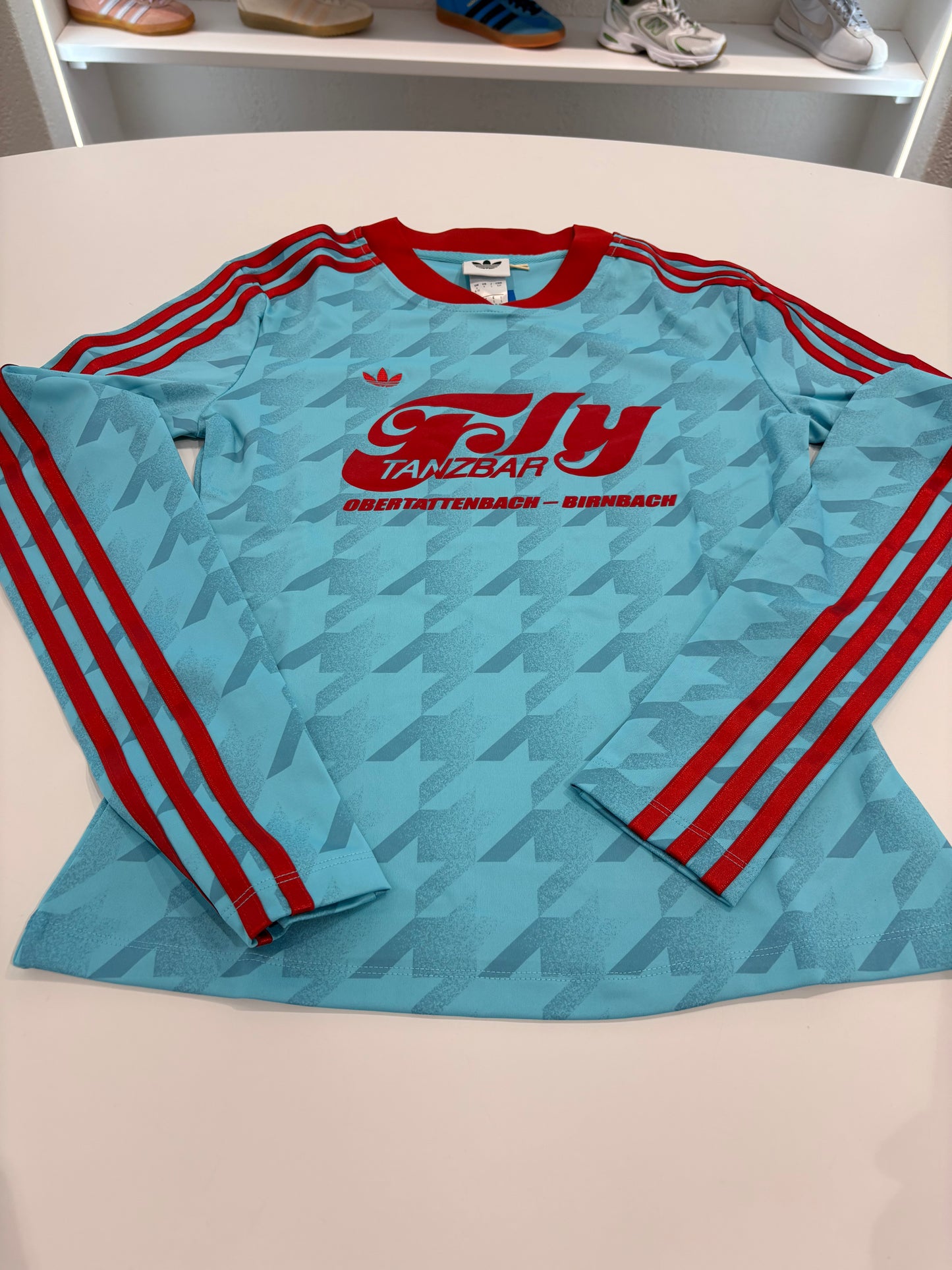T-shirt Adidas 3 stripes red