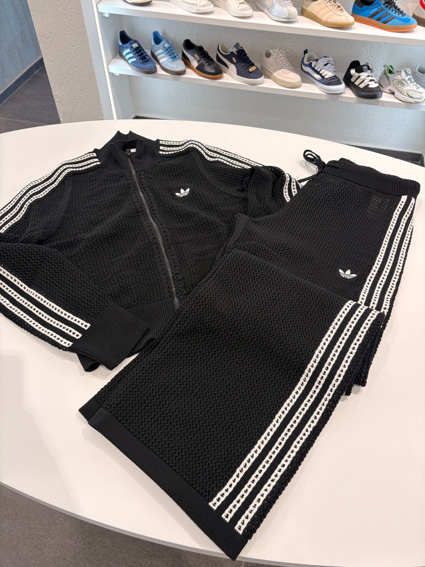 Coordinato traforato Adidas black