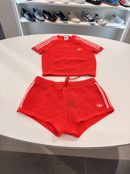 Coordinato Adidas traforato cali tee
