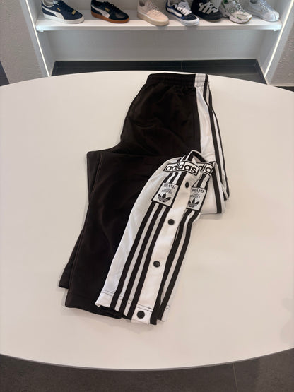 Pantalone Adidas 3stripes botton marrone
