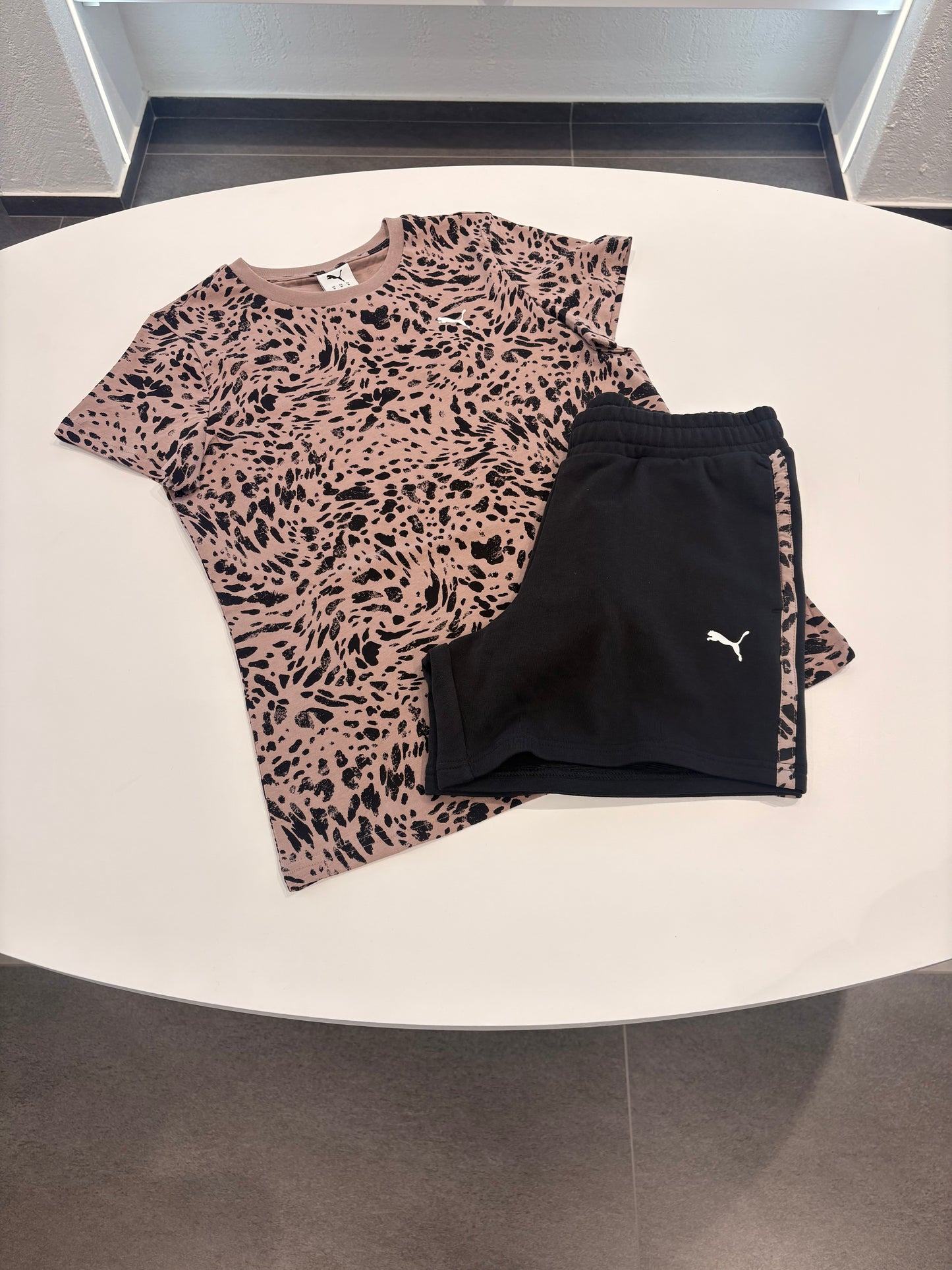 Coordinato puma black animalier