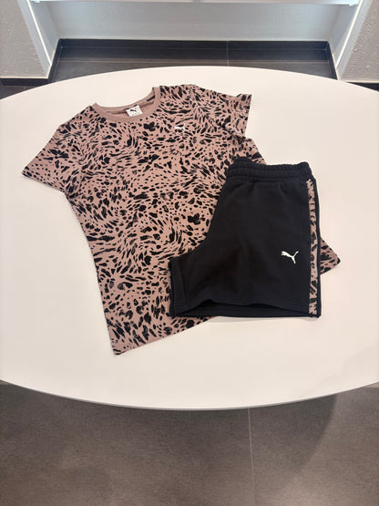 Coordinato puma black animalier