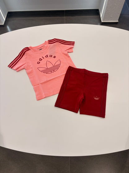 Coordinato Adidas baby rosa/bordeaux