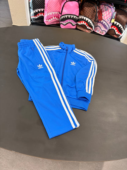 Tuta kids firebird Adidas 3lines blu