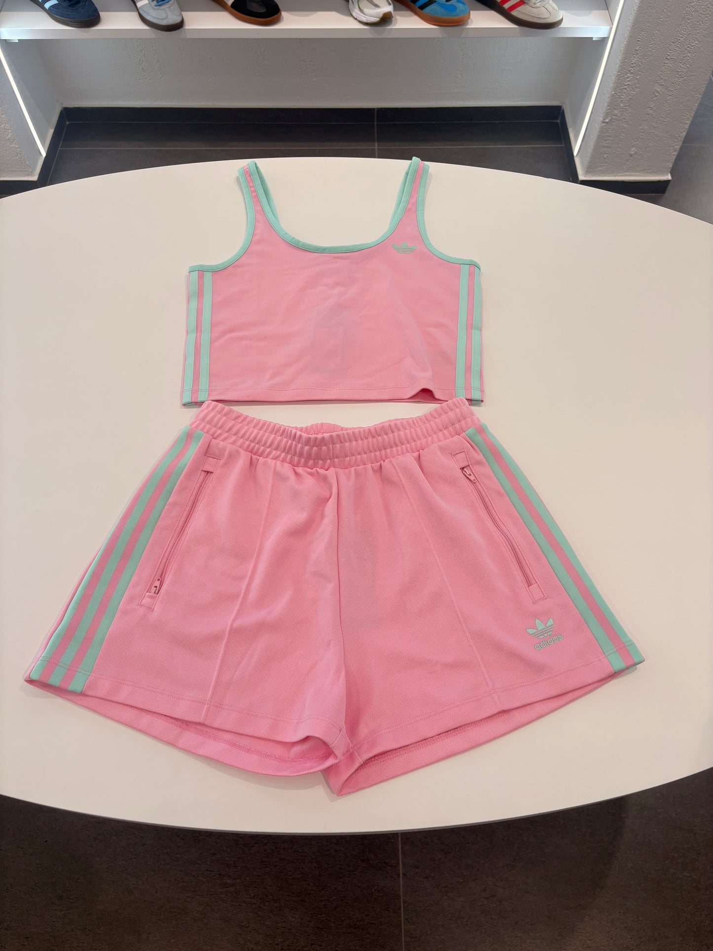 Coordinato Adidas top pink