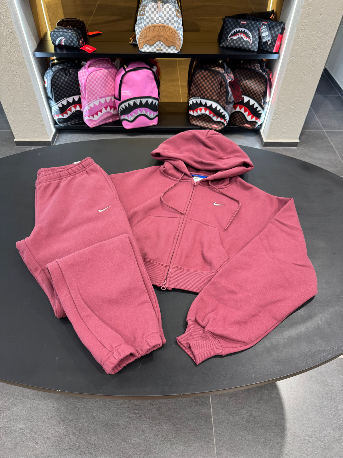 Tuta Nike zip X oversize bordeaux