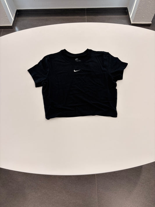 T-shirt Nike crop mezze maniche nere