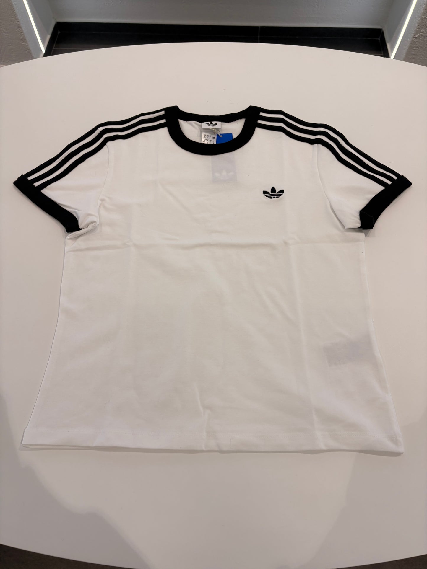 T-shirt Adidas 3 stripes white