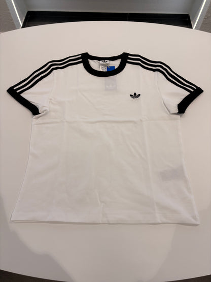 T-shirt Adidas 3 stripes white