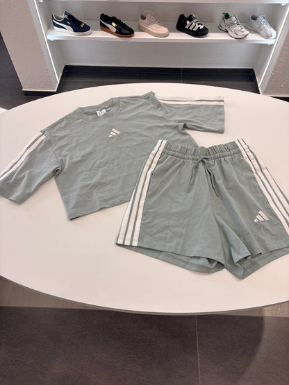 Coordinato Adidas donna crop simil grey