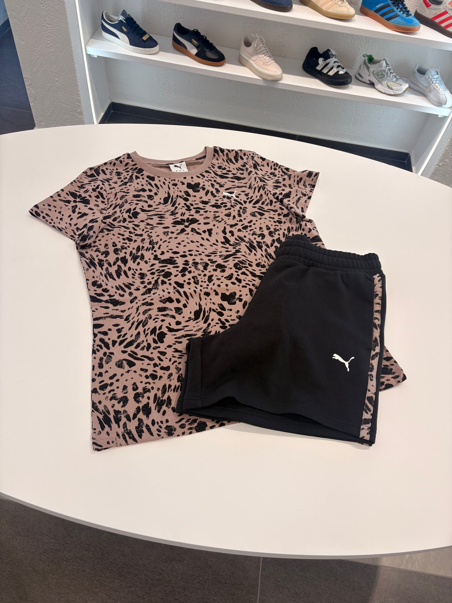 Coordinato puma black animalier