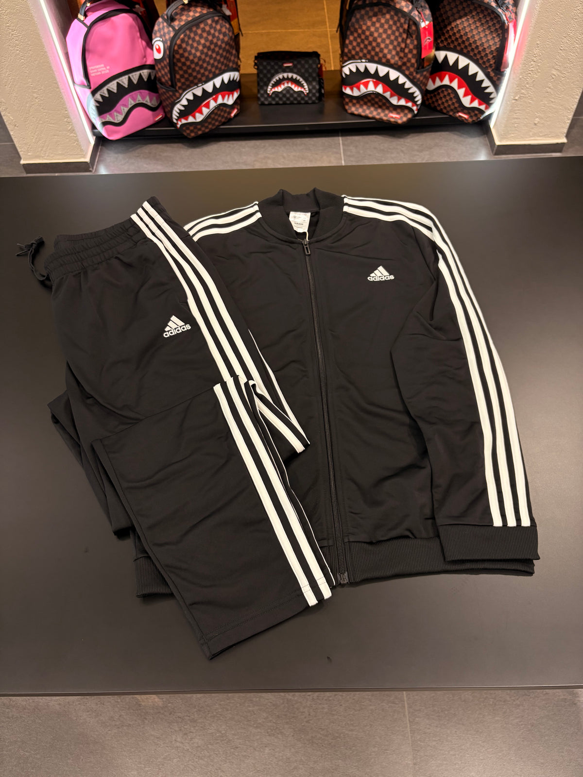 Tuta Adidas 3lines white acetata