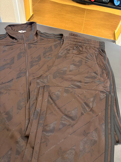Tuta monogram firebird Adidas brown