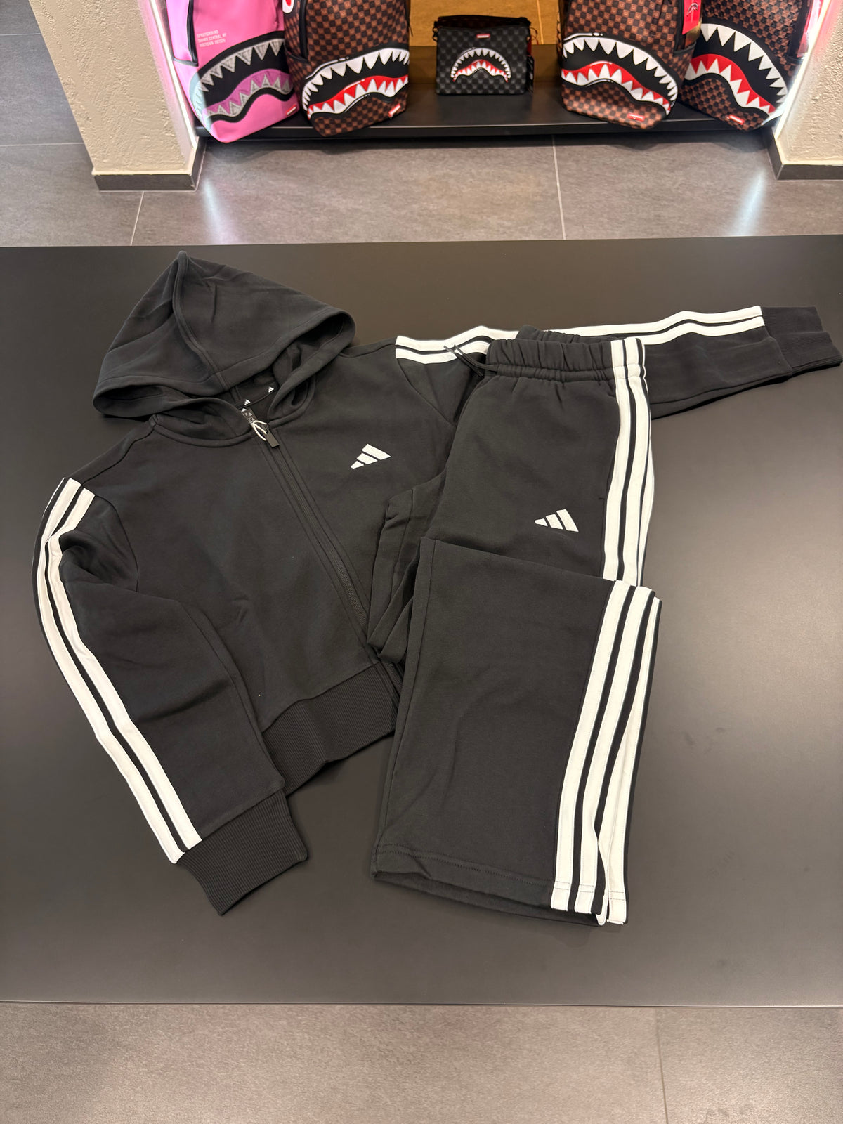 Tuta Adidas ragazza 3lines black