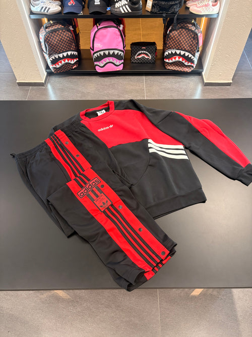 Coordinato adidas 3stripes botton the brand black