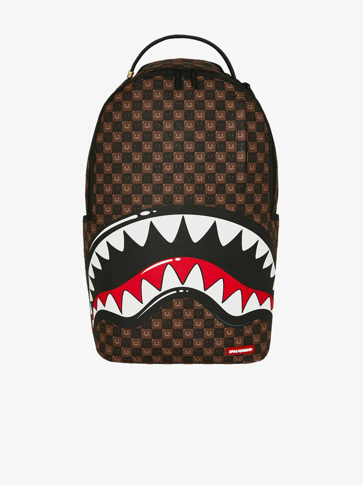 Zaino sharks in paris wtf bubble brown check backpack