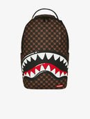 Zaino sharks in paris wtf bubble brown check backpack
