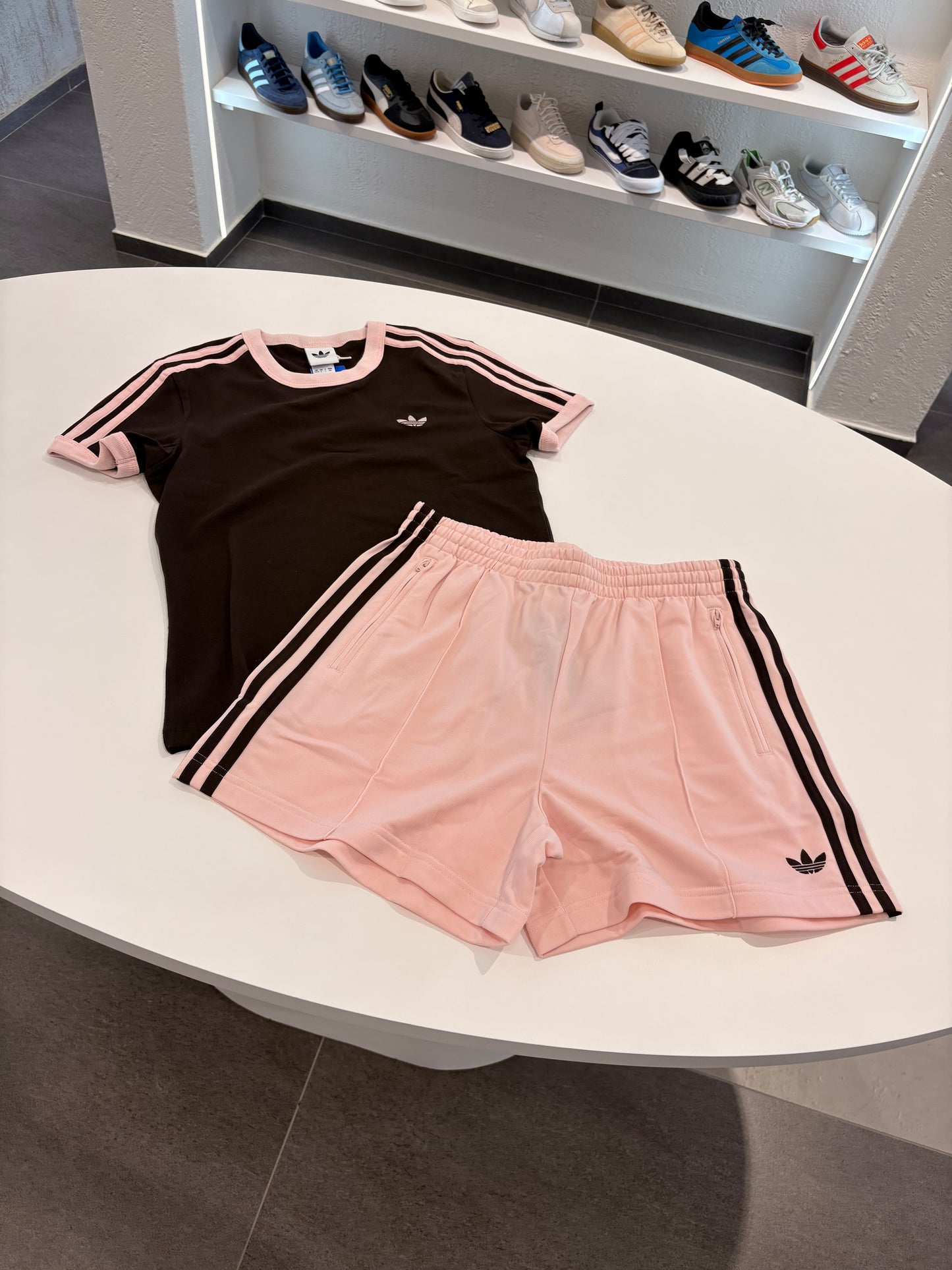 Coordinato slim fit brown sfum pink