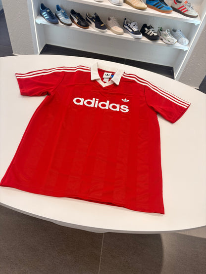 Polo Adidas rossa Jersey mezze maniche