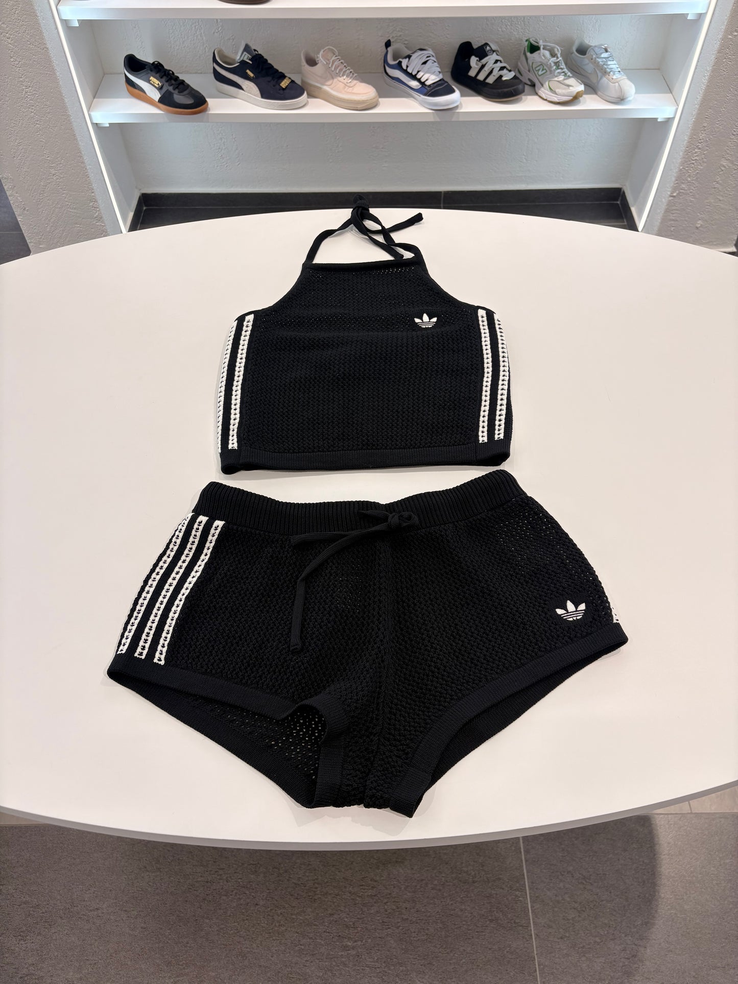 Coordinato traforato Adidas TOTAL black
