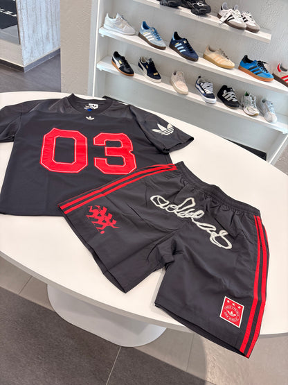 Coordinato Adidas ONE WORLD BLACK/RED