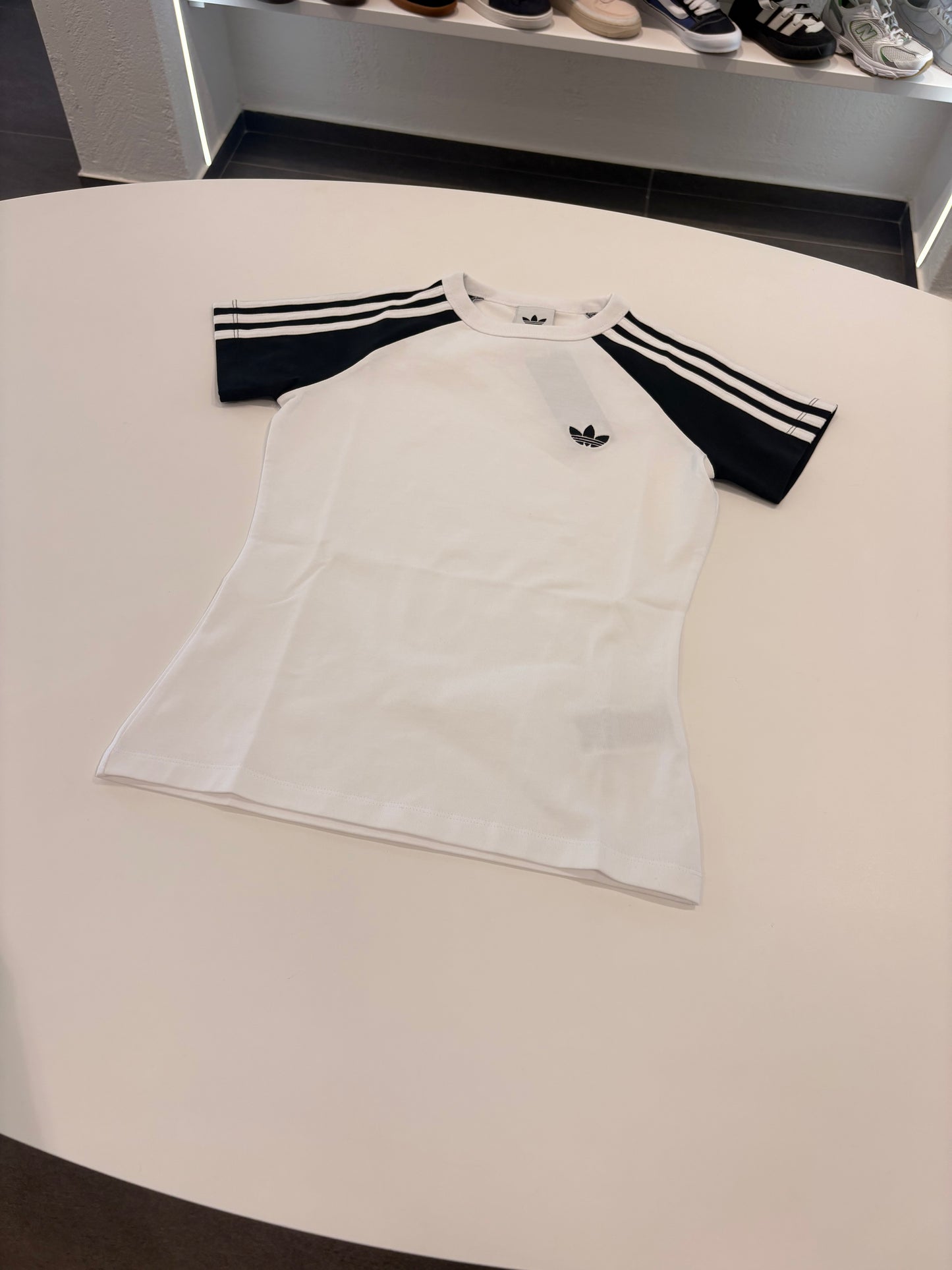 T-shirt Slim fit SST TEE black/white