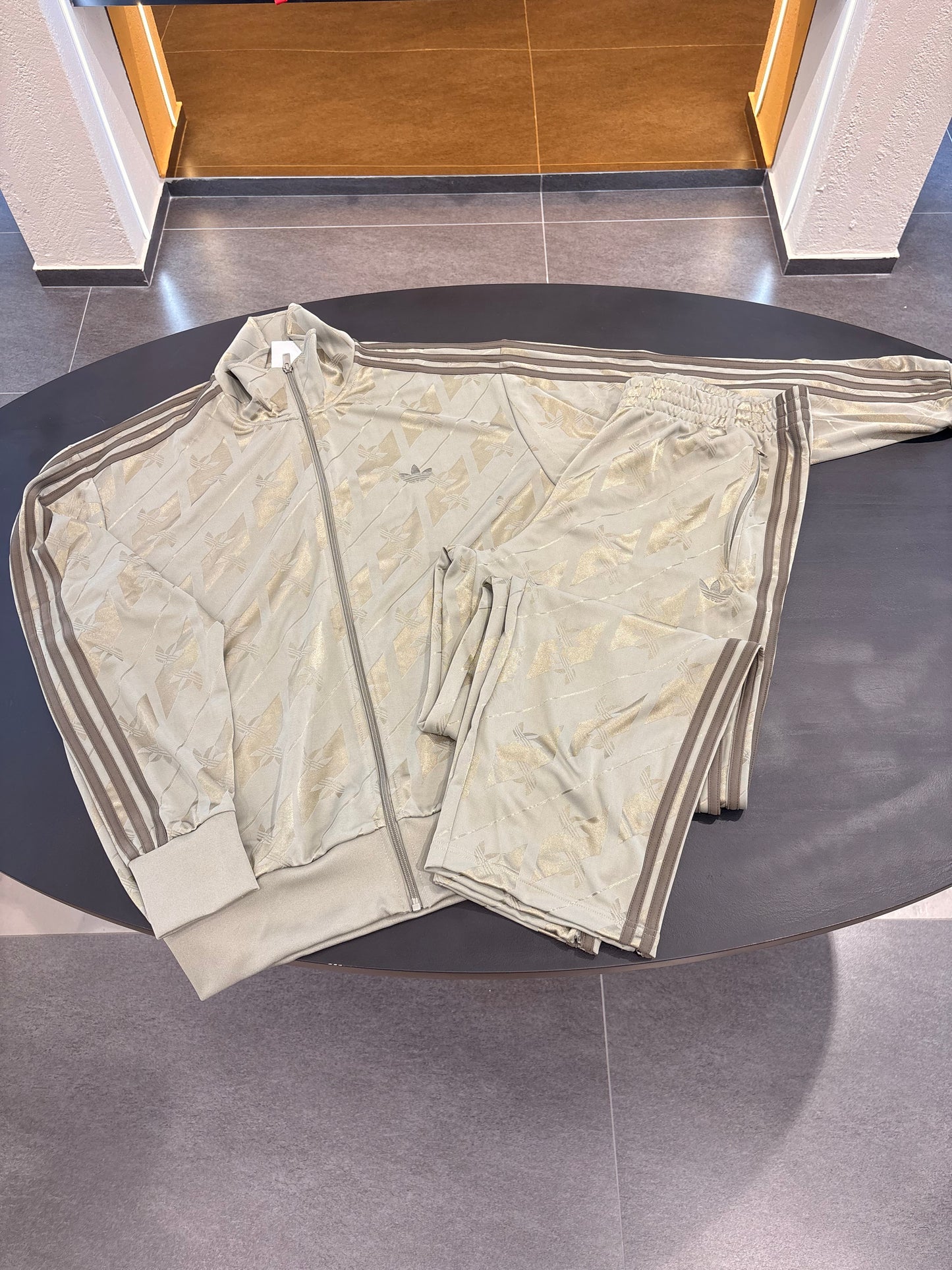 Tuta monogramm firebird Adidas verde