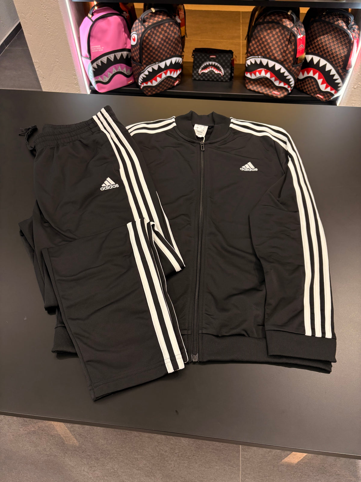 Tuta Adidas 3lines white acetata