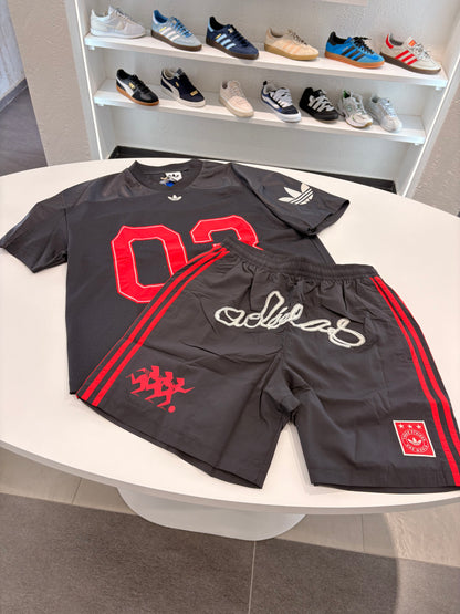 Coordinato Adidas ONE WORLD BLACK/RED