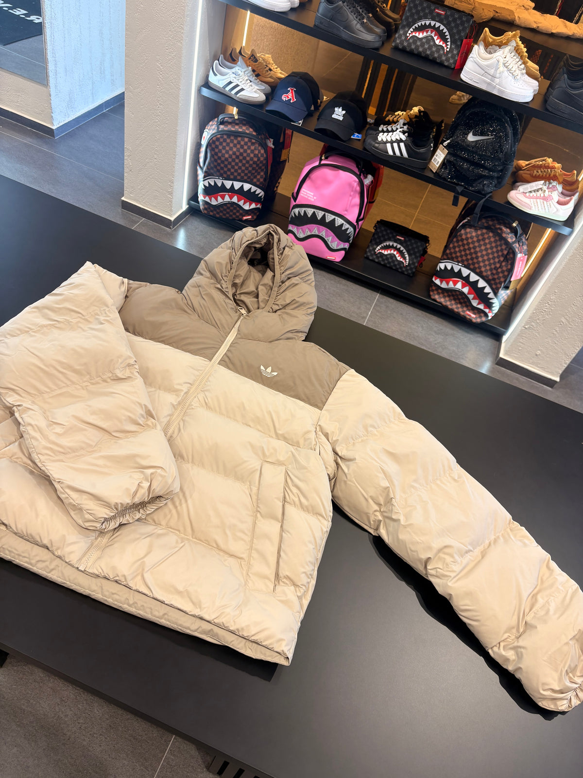 Bomber Adidas uomo beige