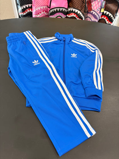Tuta kids firebird Adidas 3lines blu