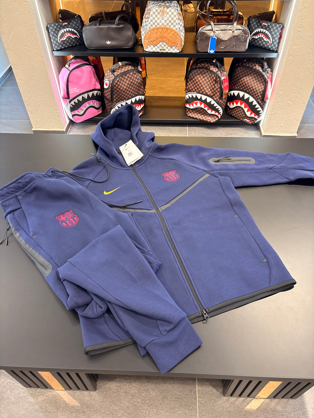 Tuta Nike tech Barcellona blu
