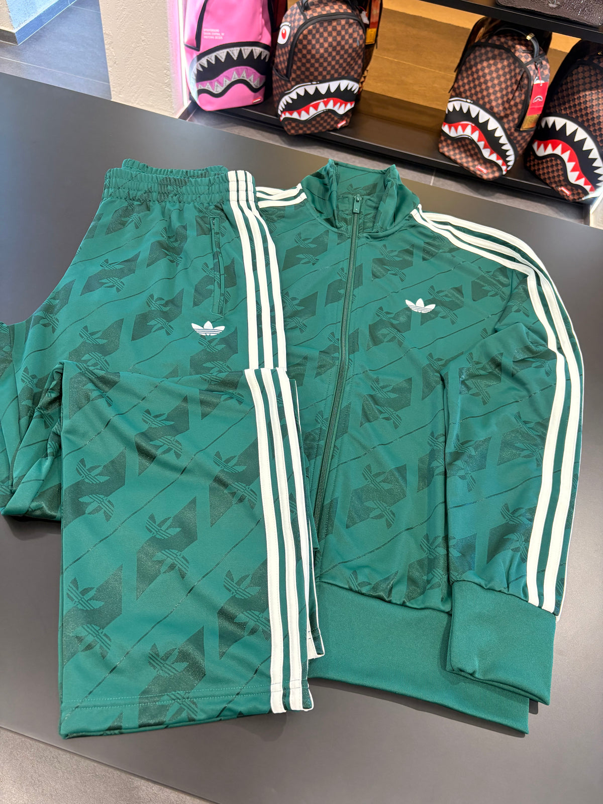 Tuta monogram firebird Adidas Green