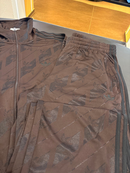 Tuta monogram firebird Adidas brown