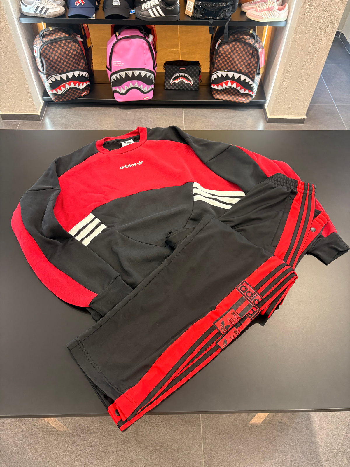Coordinato adidas 3stripes botton the brand black