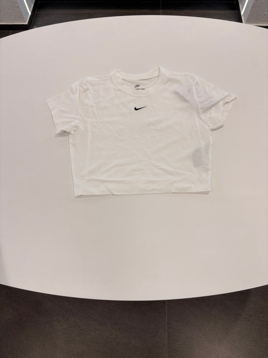 T-shirt Nike crop mezze maniche bianca