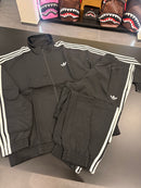 Tuta Adidas firebird woven black 3lines white