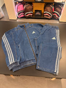 Tuta Adidas in denim blue uomo