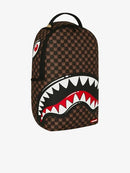 Zaino sharks in paris wtf bubble brown check backpack