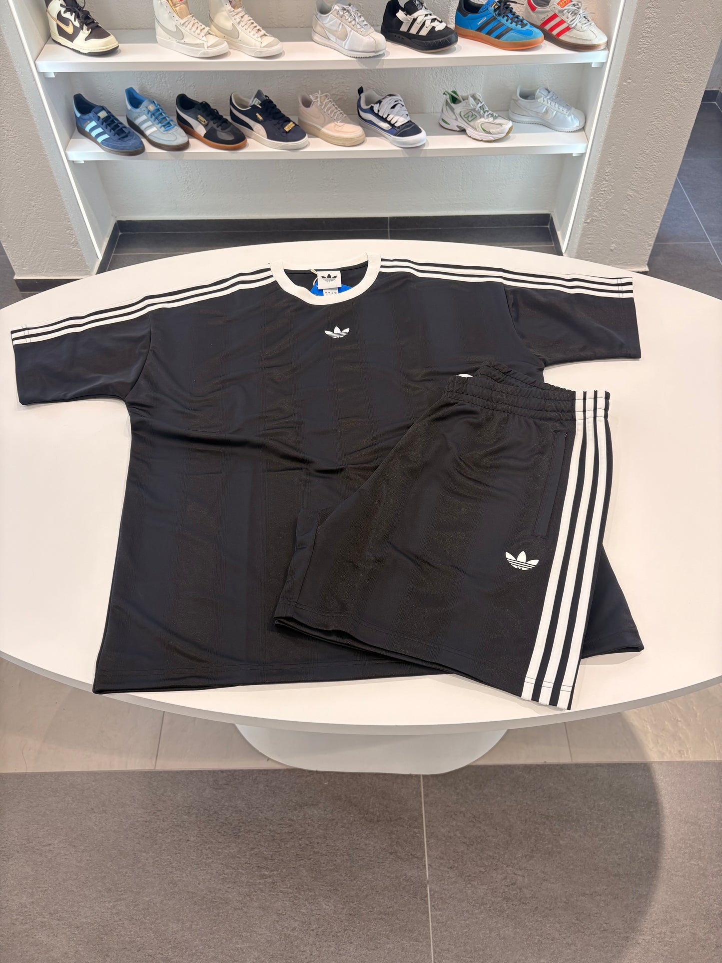 Coordinato Adidas TOTAL black Jersey jacquared