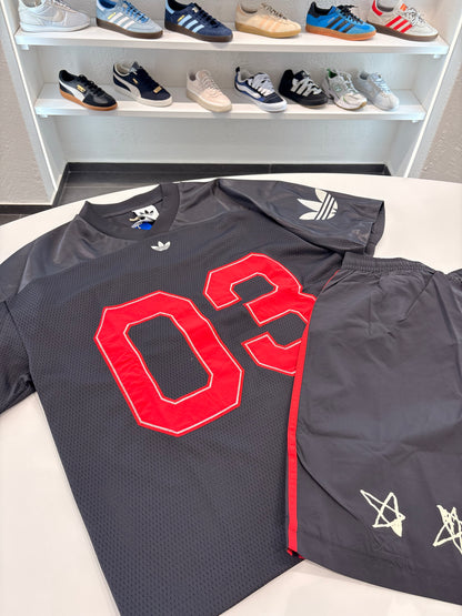 Coordinato Adidas ONE WORLD BLACK/RED
