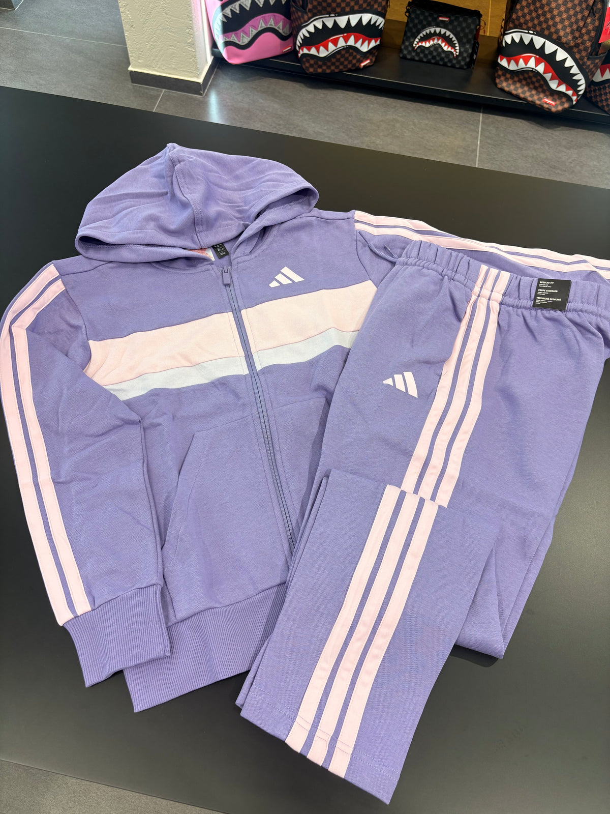 Tuta Adidas seasonal kids 3s lilla