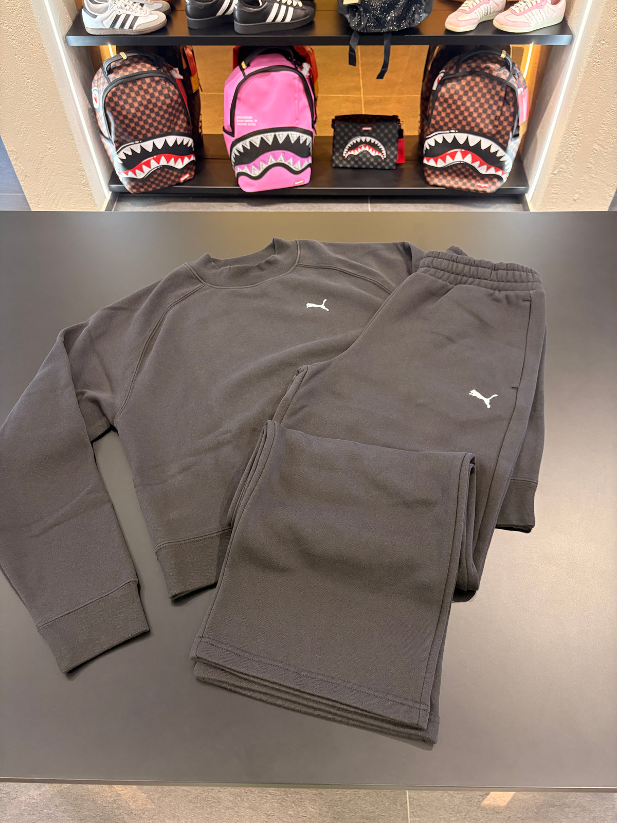 Tuta puma fondo largo total black
