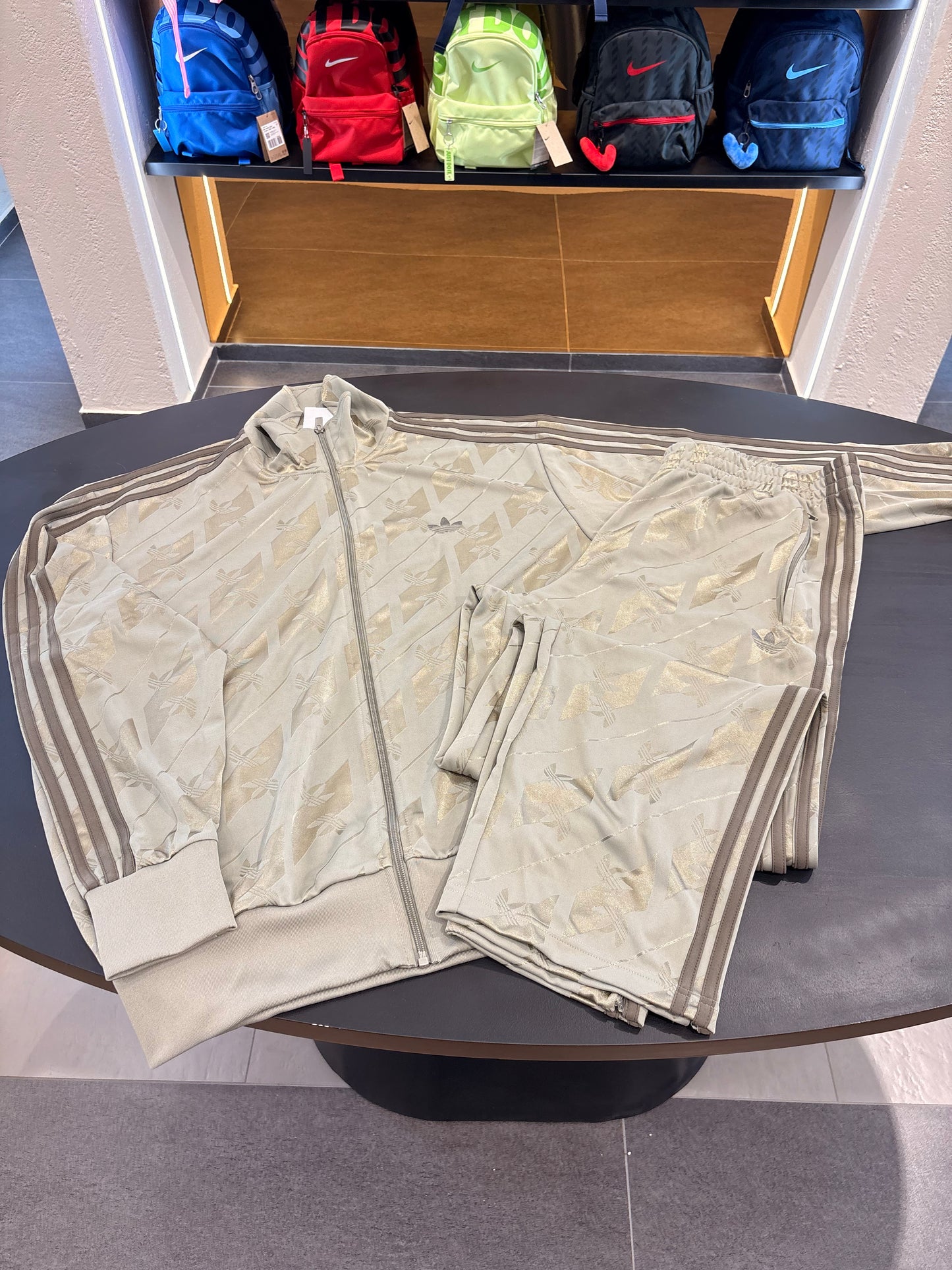 Tuta monogramm firebird Adidas verde