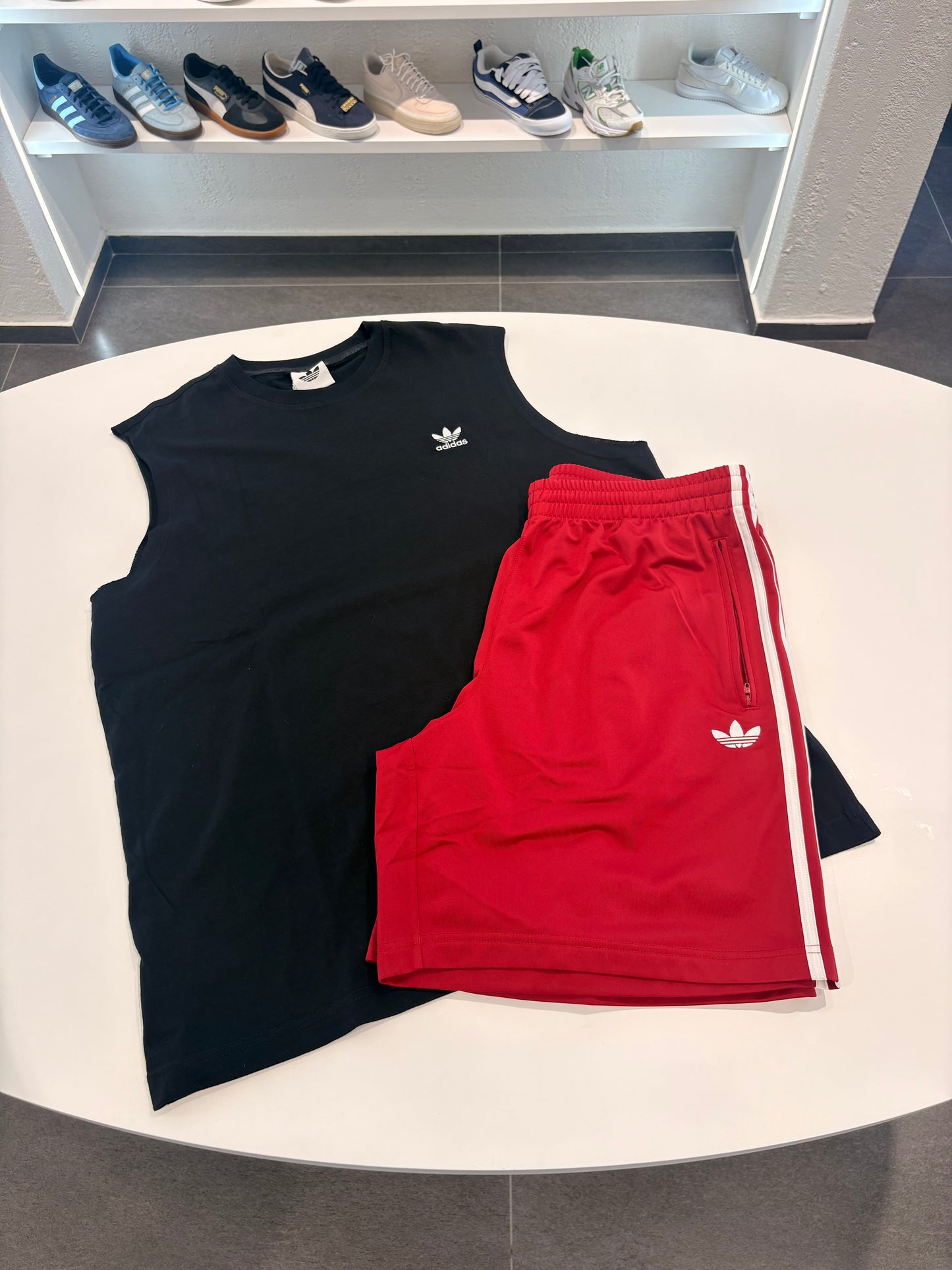 Coordinato adidas canotta black pant multi color