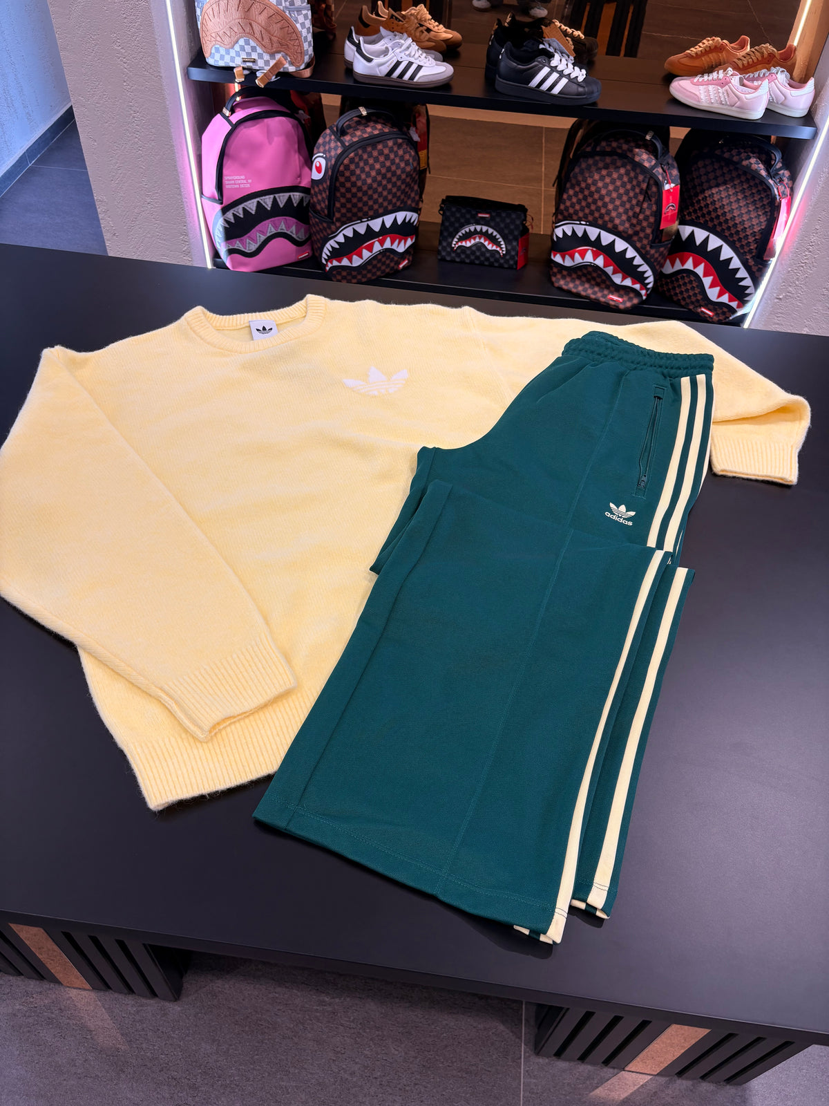 Coordinato Adidas yellow/green maglione