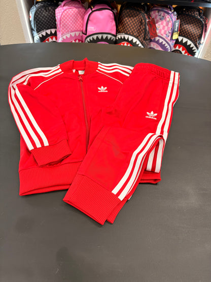 Tuta adidas kids 3lines Red