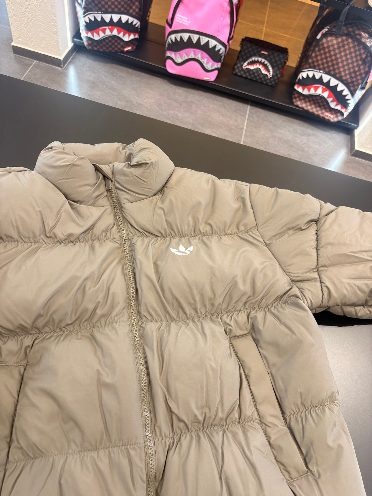 Bomber Adidas short JKT crop khaki