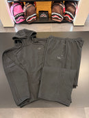 Tuta Adidas uomo total black logo retroriflettente