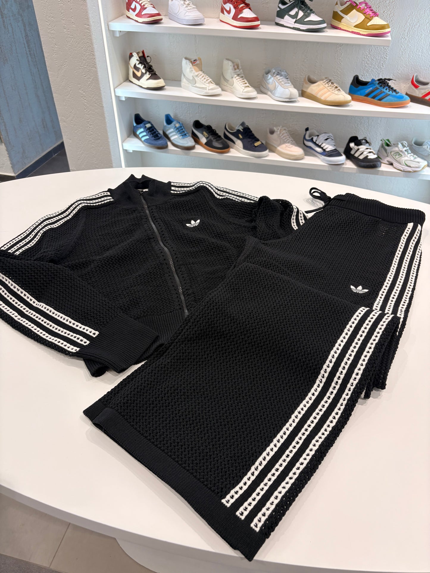Coordinato traforato Adidas black